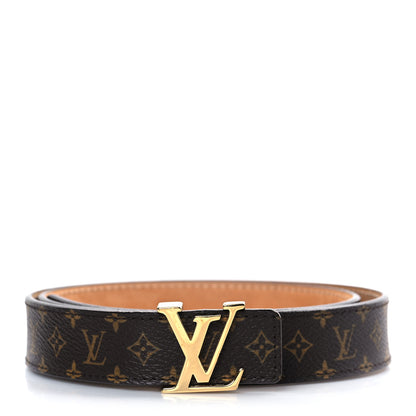 Louis Vuitton Monogram 25mm LV Initiales Belt 80 32 1 of 7