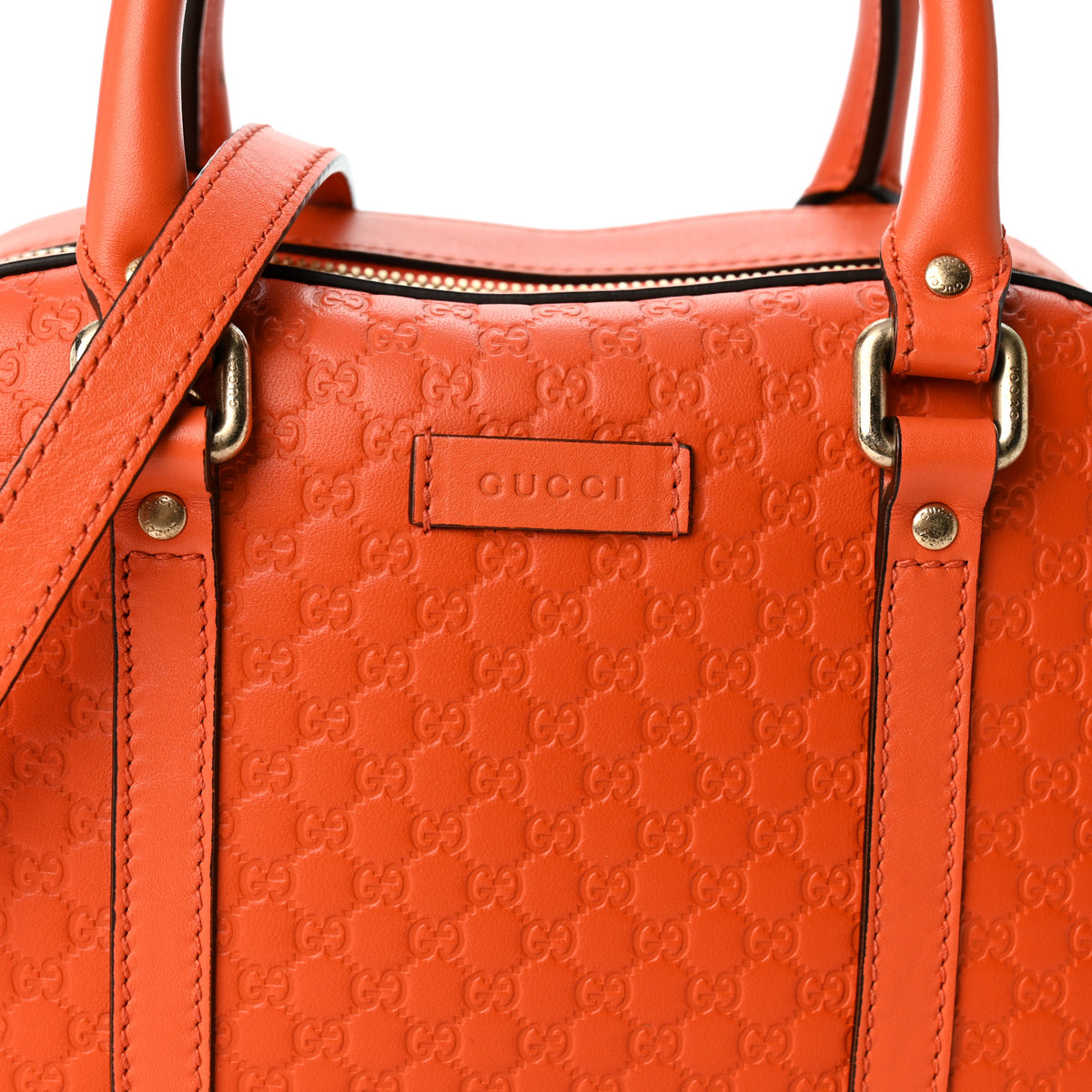 Soft Microguccissima Small Crossbody Bag Sun Orange