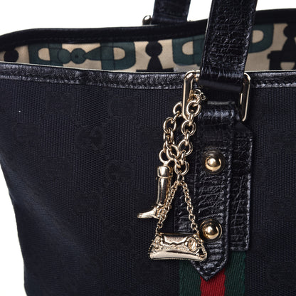 Gucci Monogram Medium Jolicoeur Tote Black 16 of 17