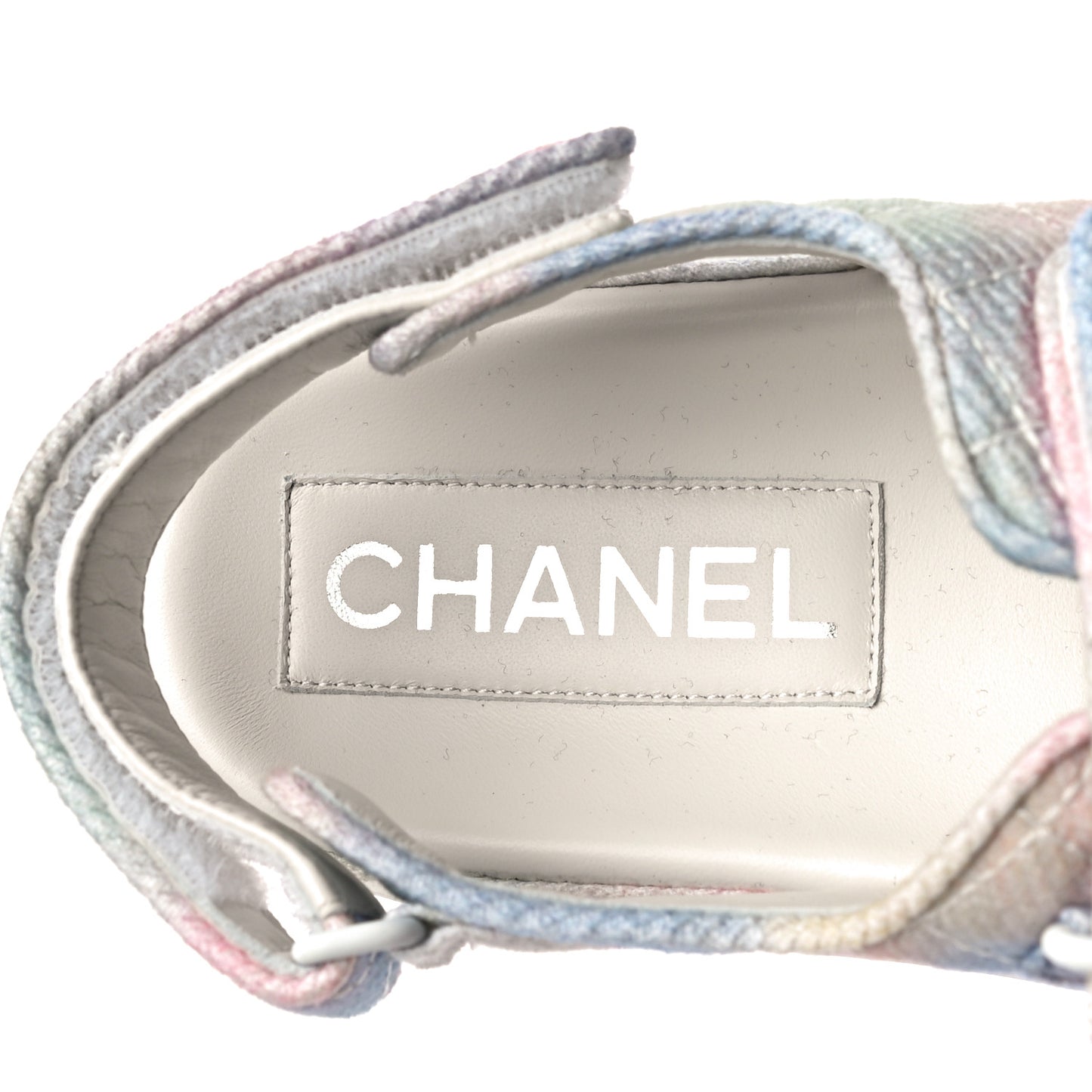 Printed Fabric Quilted Dad Sandals 39 Green Pink Blue