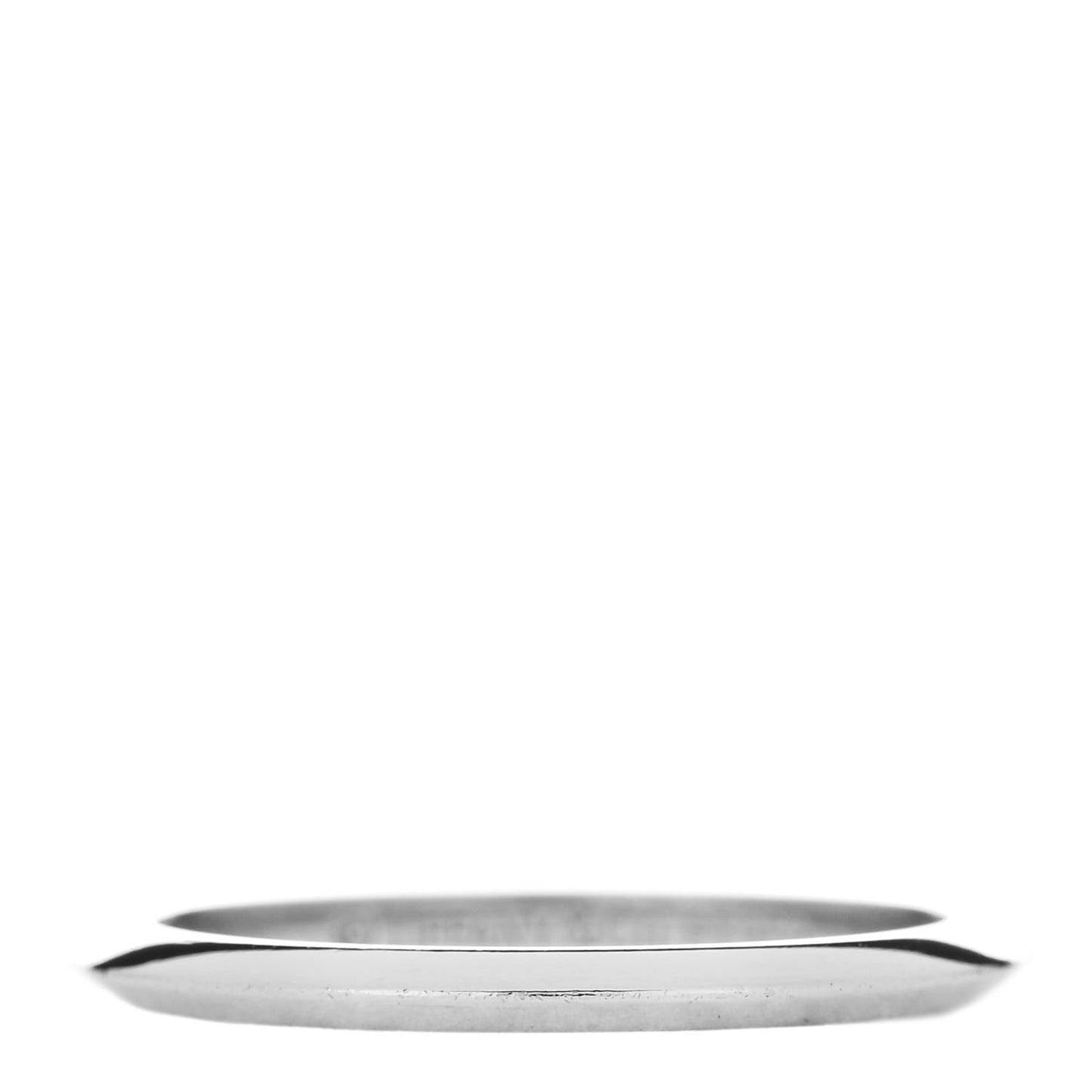 Platinum 2mm Knife Edge Wedding Band Ring 54 7