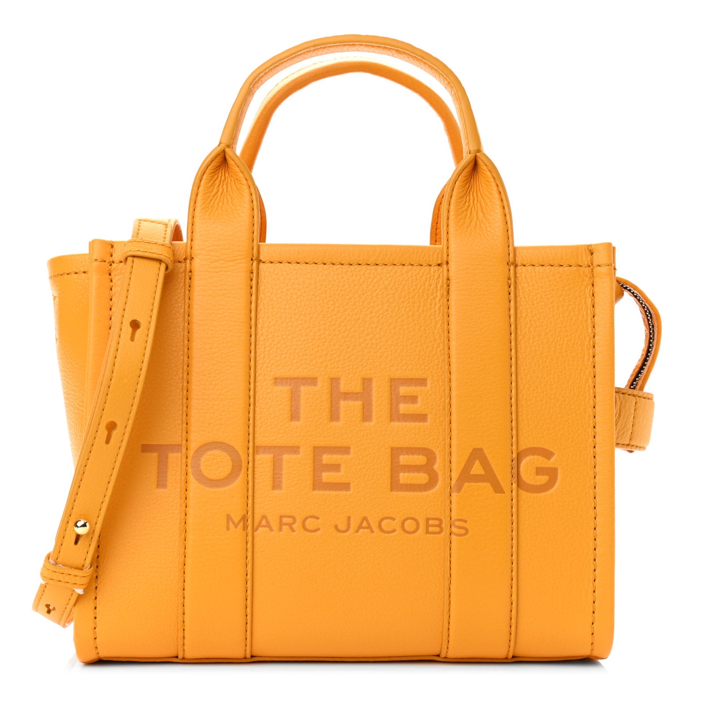 Grained Calfskin Small The Tote Bag Artisan Gold