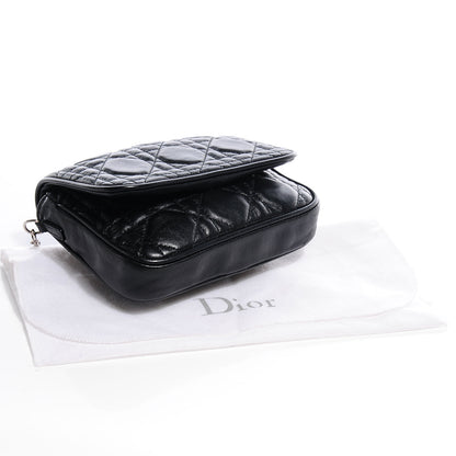 Christian Dior Lambskin Cannage Lady Dior Pochette Black 4 of 7
