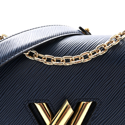 Louis Vuitton Epi Twist Shoulder Bag MM Indigo 7 of 9