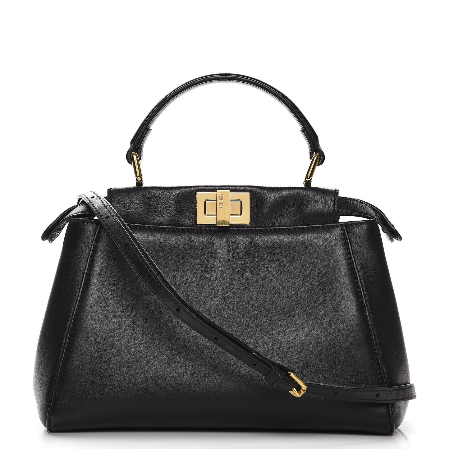 Nappa Mini Peekaboo Iconic Satchel Black
