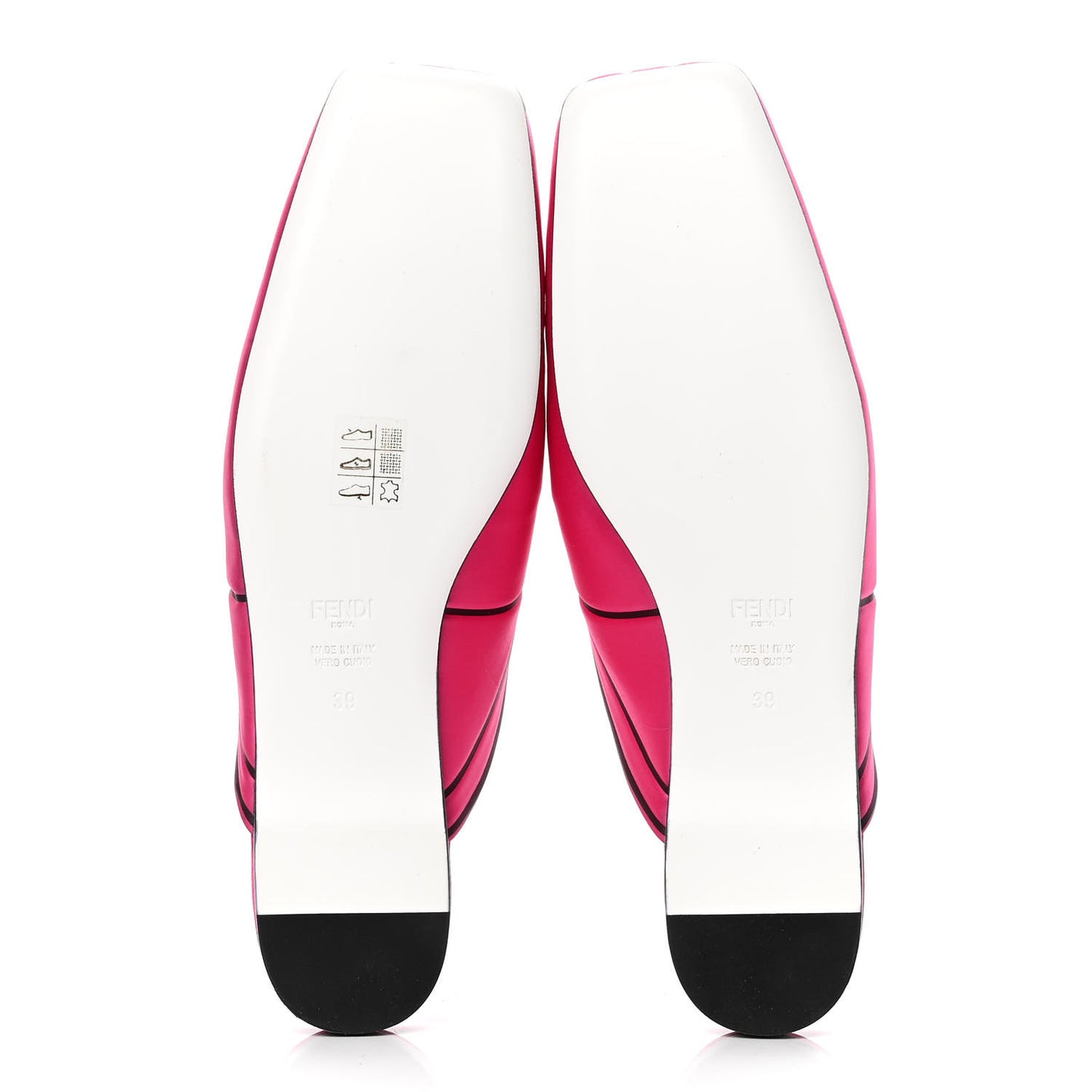 Satin Crystal FFreedom Flat Mules 39 Pink