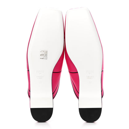 Fendi Satin Crystal FFreedom Flat Mules 39 Pink 4 of 4