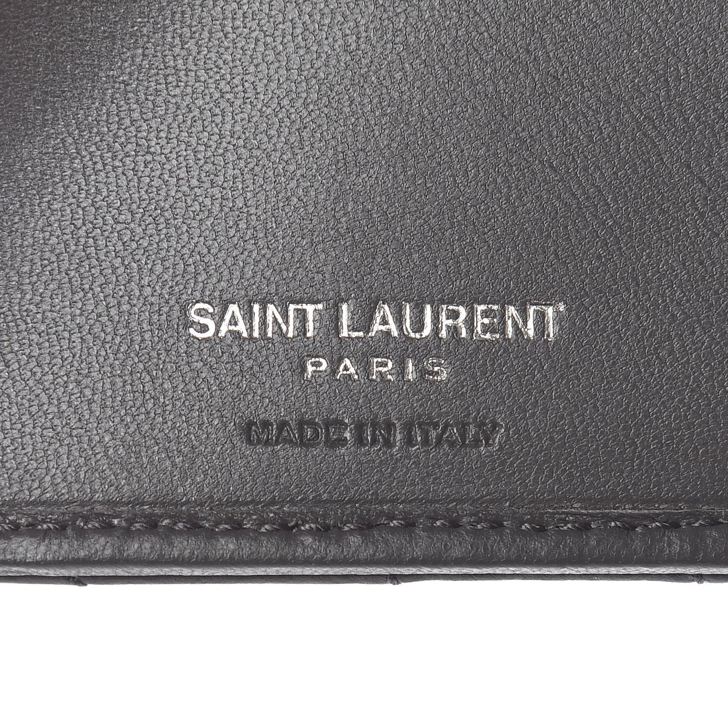 Lambskin Y Quilted Monogram Compact Loulou Wallet Asphalt