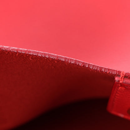 Saint Laurent Calfskin Large Shopping Tote Rouge Eros 13 of 13