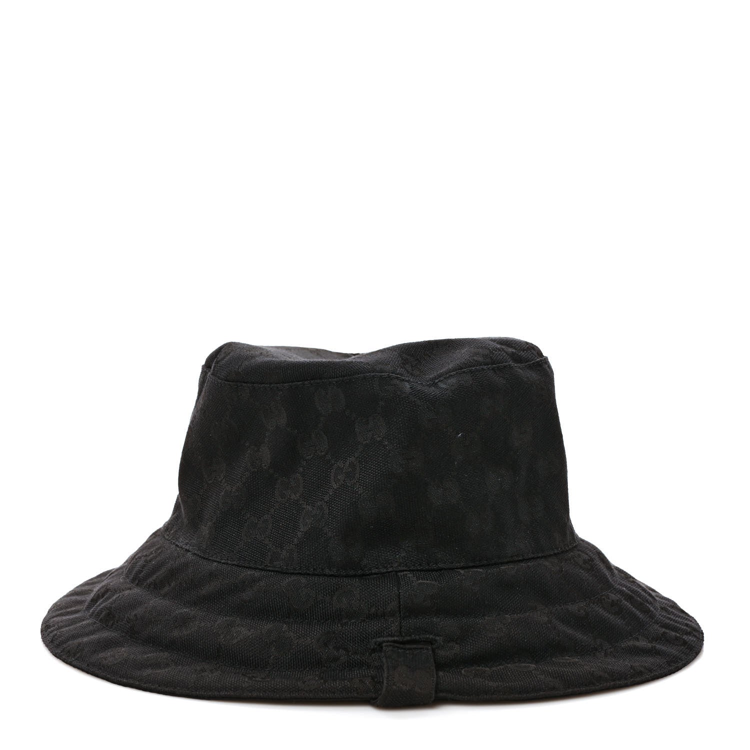Gucci Canvas Nylon Monogram Reversible Self-Tie Bucket Hat Black 5 of 8