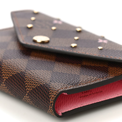 Louis Vuitton Damier Ebene Studded Victorine Wallet 11 of 12