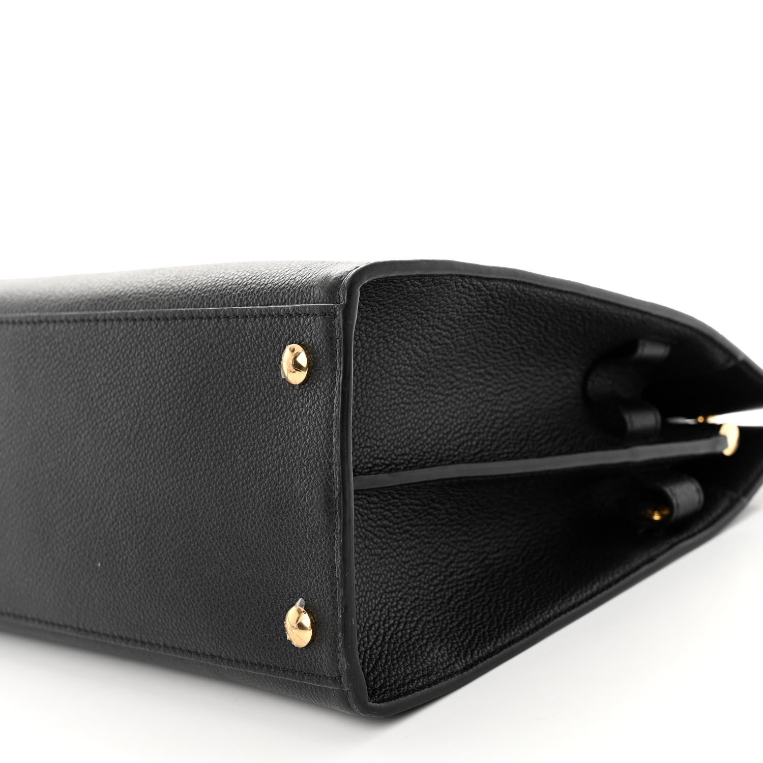 Burberry Grainy Calfskin Medium Title Bag Black 10 of 11