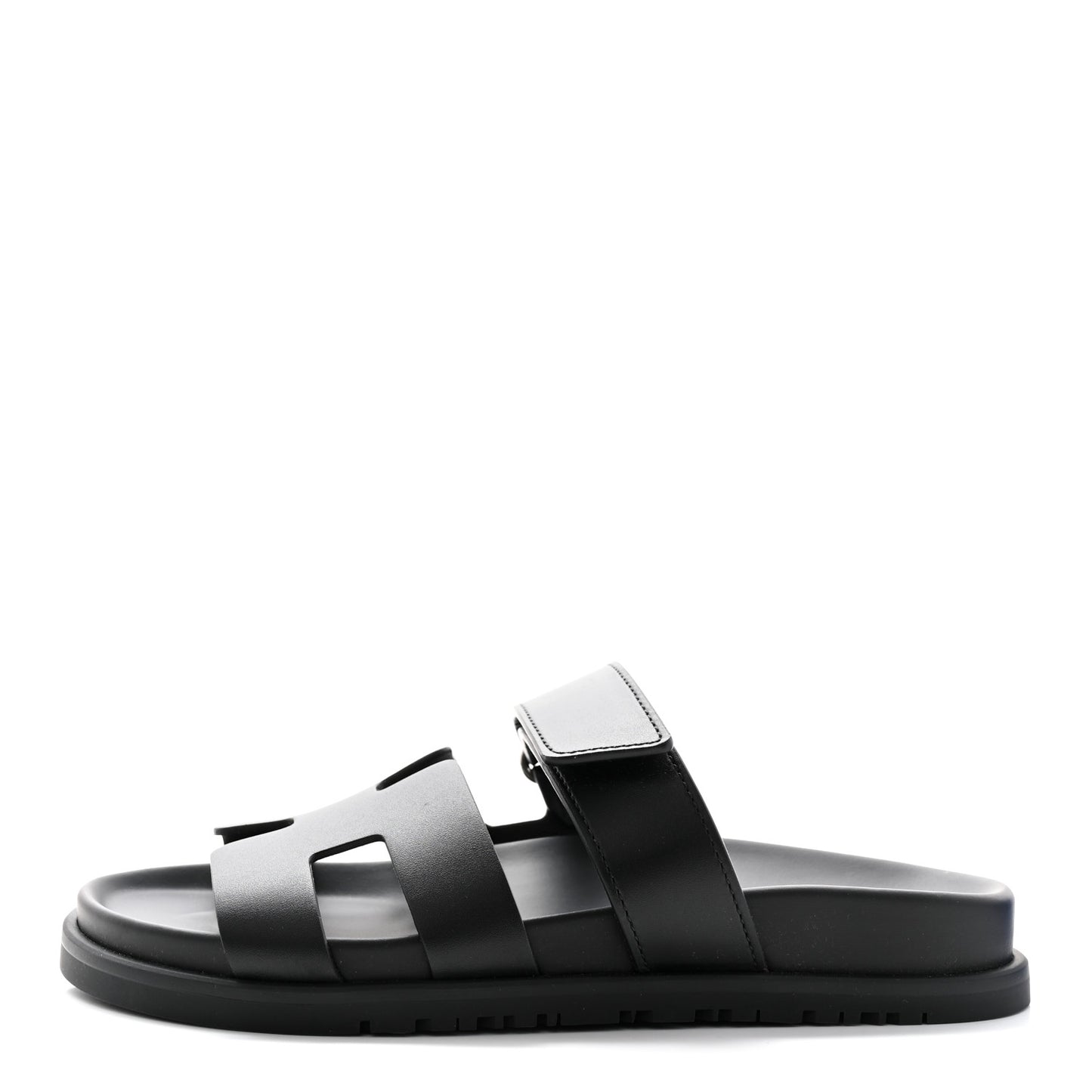 Calfskin Womens Chypre Sandals 36.5 Black