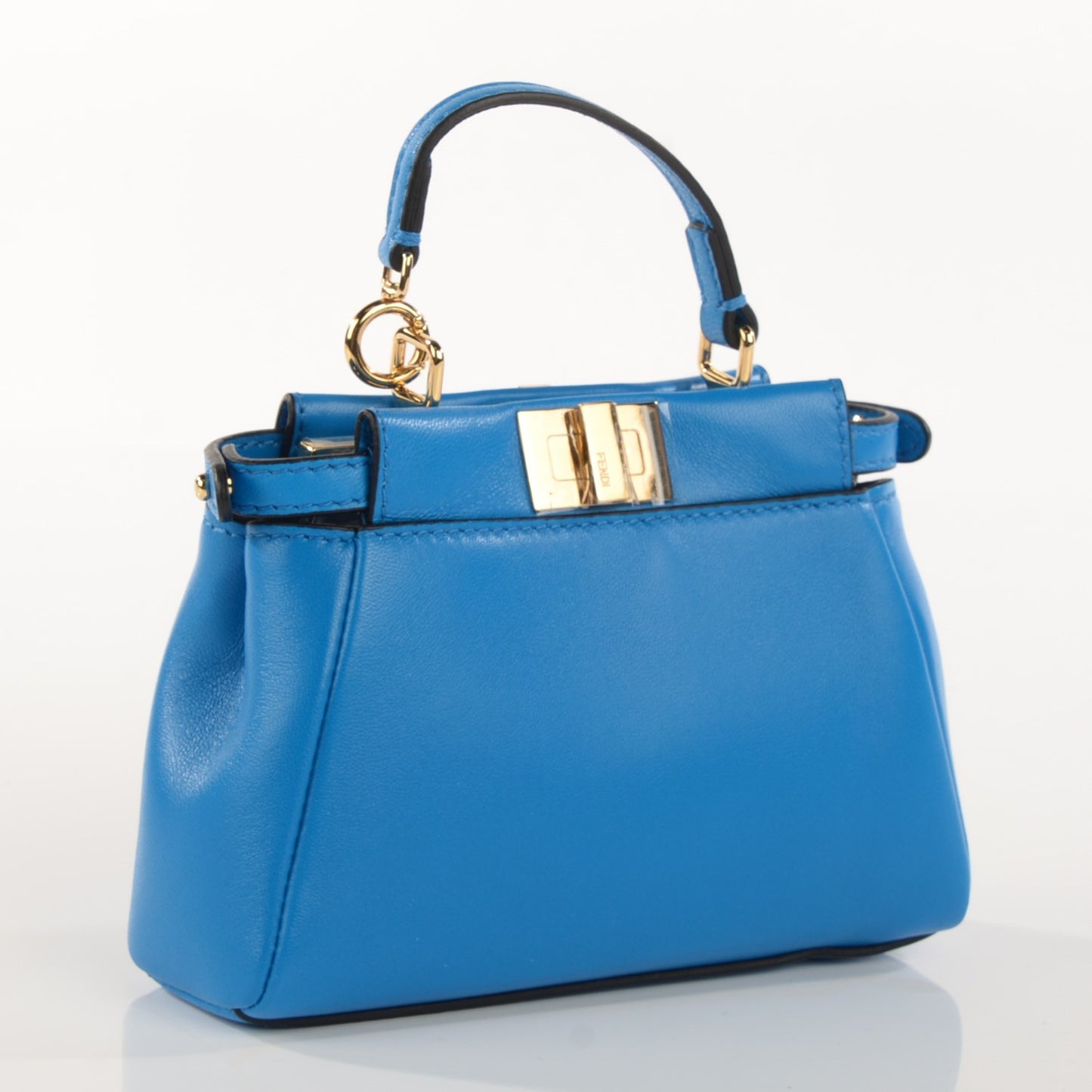 Nappa Micro Peekaboo Iconic Satchel Blu Royal