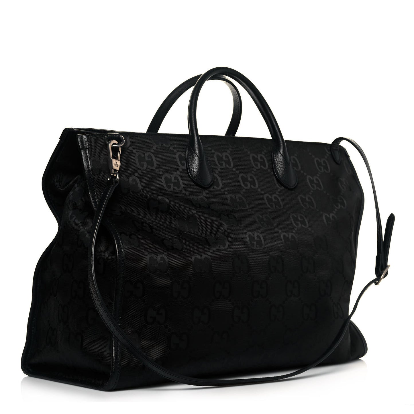 Econyl Nylon Monogram Large Off The Grid Tote Bag Black