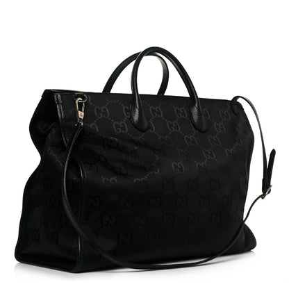 Gucci Econyl Nylon Monogram Large Off The Grid Tote Bag Black 3 of 11