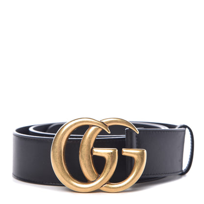 Gucci Calfskin Double G 40mm Belt 90 36 Black 1 of 6