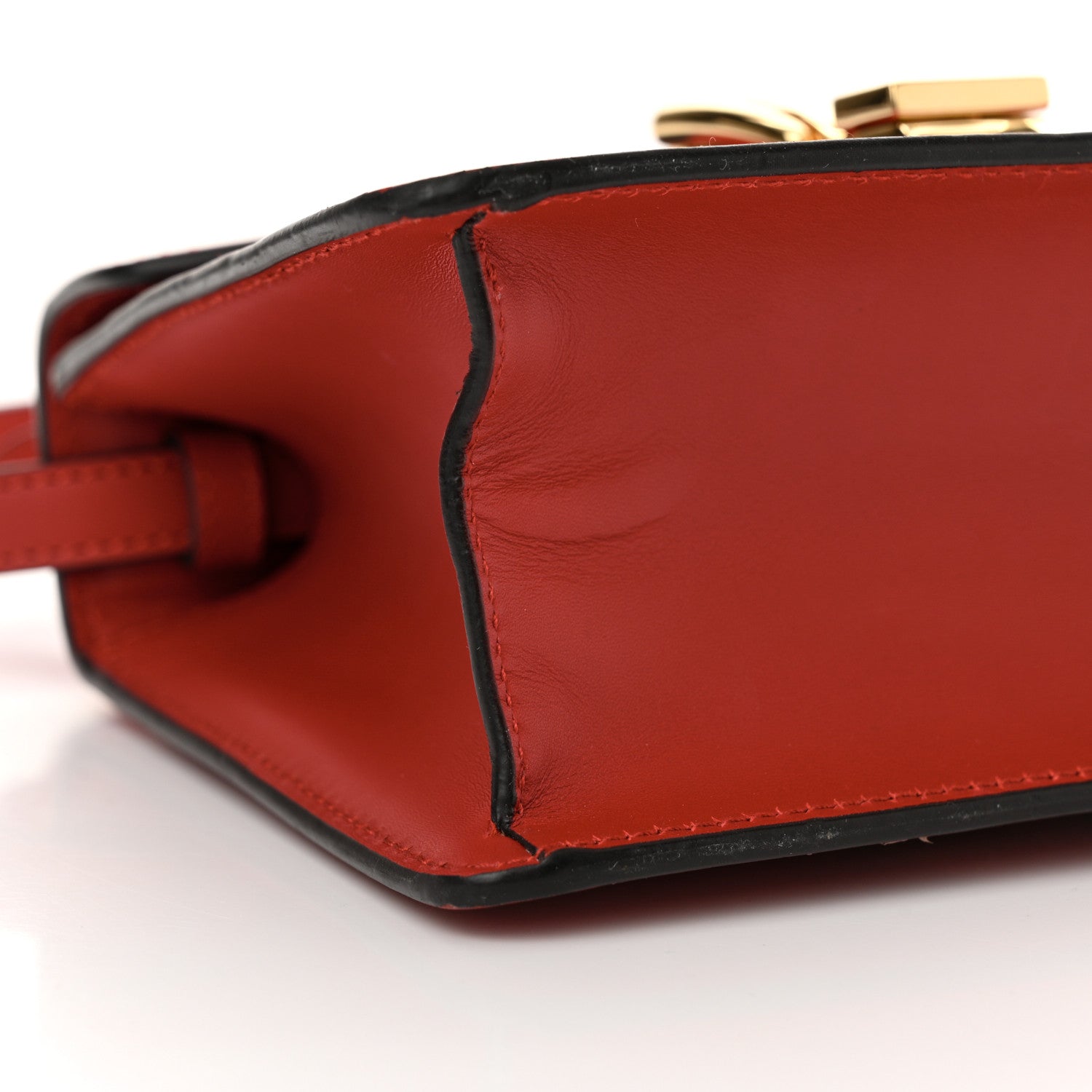 Gucci Calfskin Mini Sylvie Top Handle Bag Hibiscus Red 9 of 15