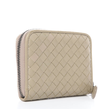 Bottega Veneta Nappa Intrecciato Zip Around Coin Purse Fume 3 of 12
