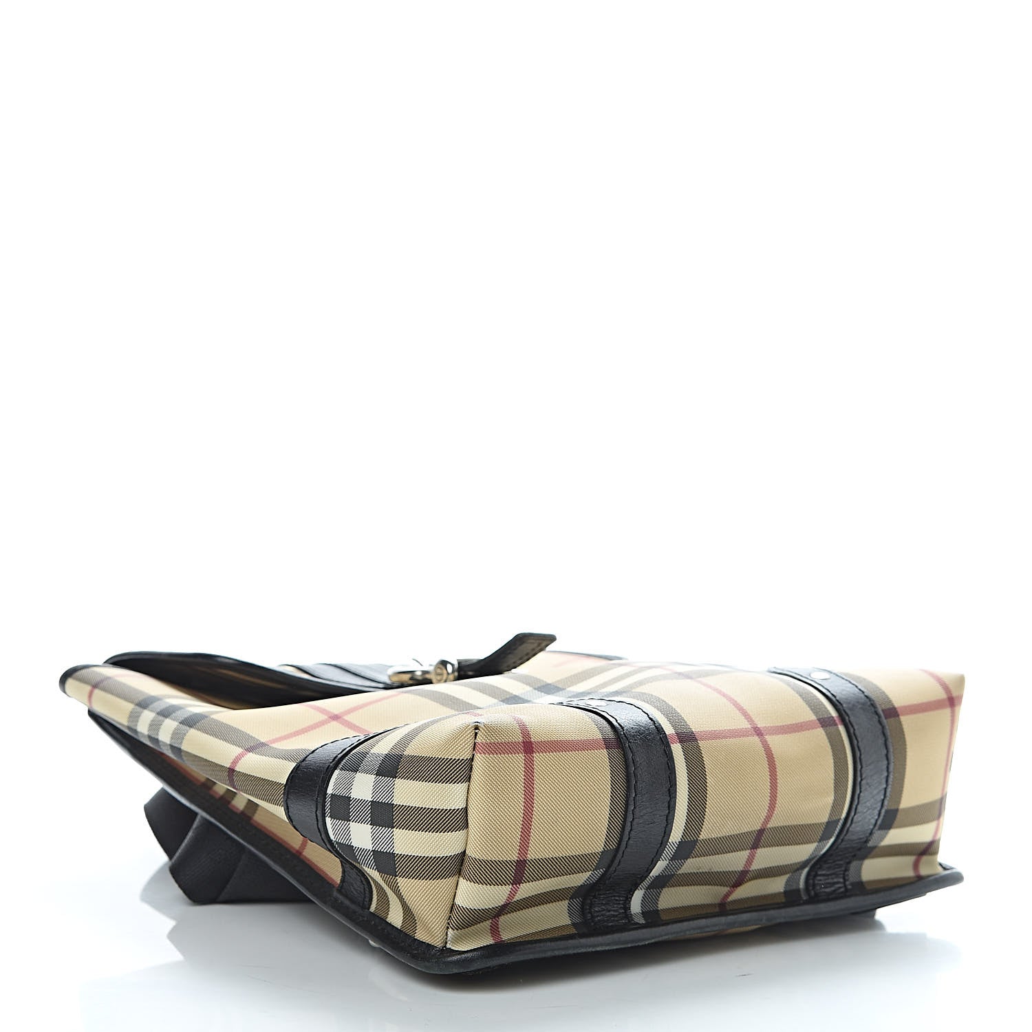 Burberry Canvas House Check Backpack Black 4 of 12