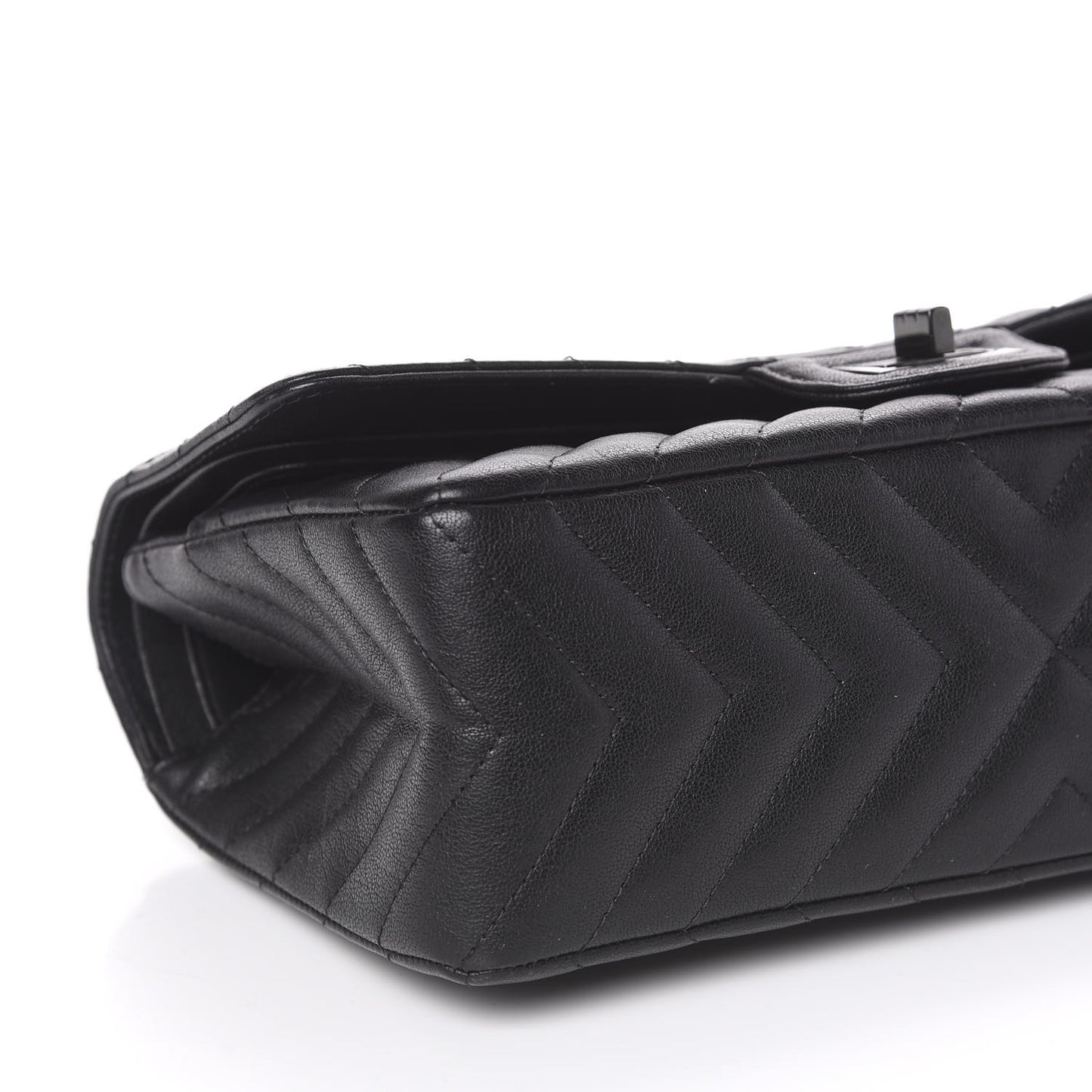 Sheepskin Chevron Quilted 2.55 Reissue 225 Double Flap So Black