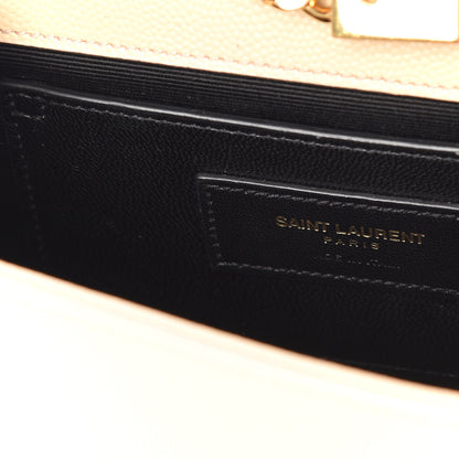 Saint Laurent Grain De Poudre Small Monogram Kate Satchel Nude Powder 7 of 9