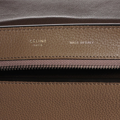 Celine Drummed Calfskin Suede Medium Trapeze Taupe 6 of 10