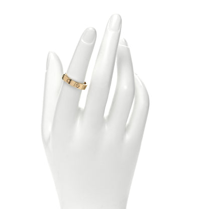 Cartier 18K Yellow Gold Diamond 4mm LOVE Wedding Band Ring 53 6.25 2 of 4