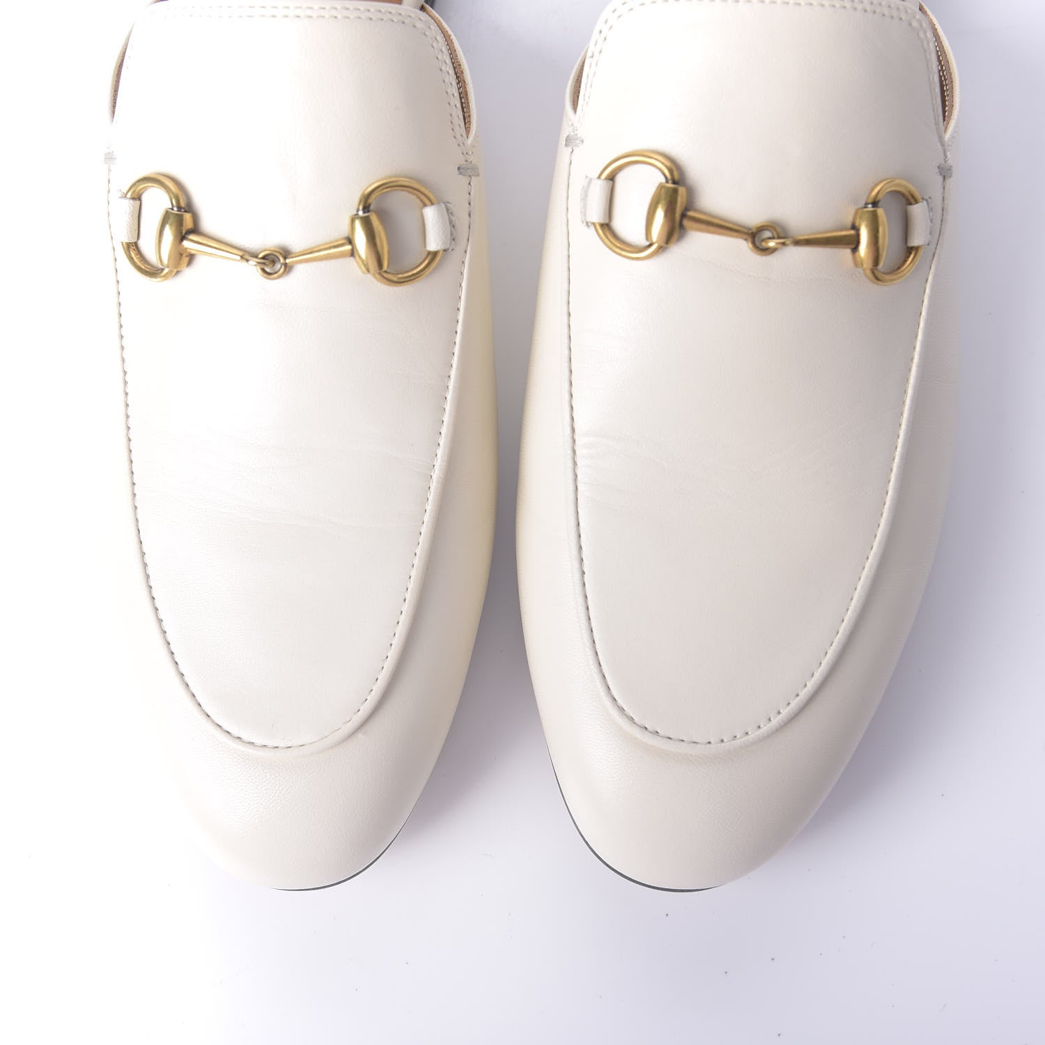Gucci Malaga Kid Womens Princetown Slippers 38.5 Mystic White 7 of 14