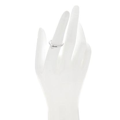 Tiffany Platinum Diamond .32ct Solitaire Engagement Ring 55 7.25 2 of 6