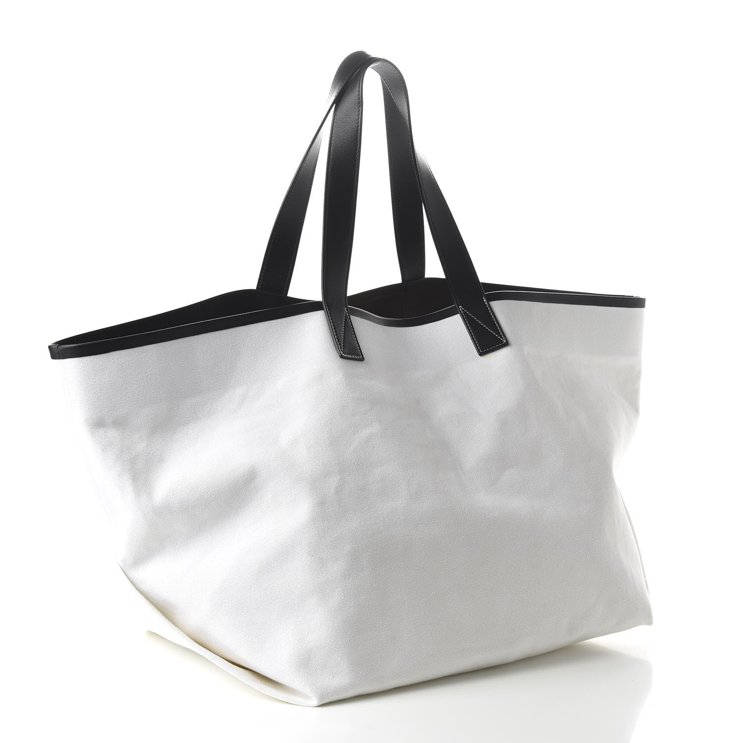 Celine Textile Large Made In Tote White Black 3 of 8