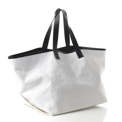 Celine Textile Large Made In Tote White Black 3 of 8