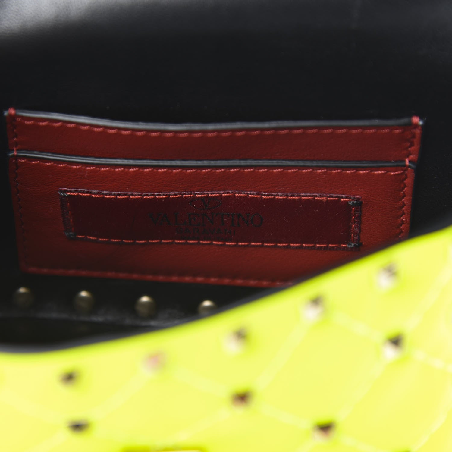 Valentino Garavani Calfskin Micro Rockstud Spike Shoulder Bag Lime 6 of 13