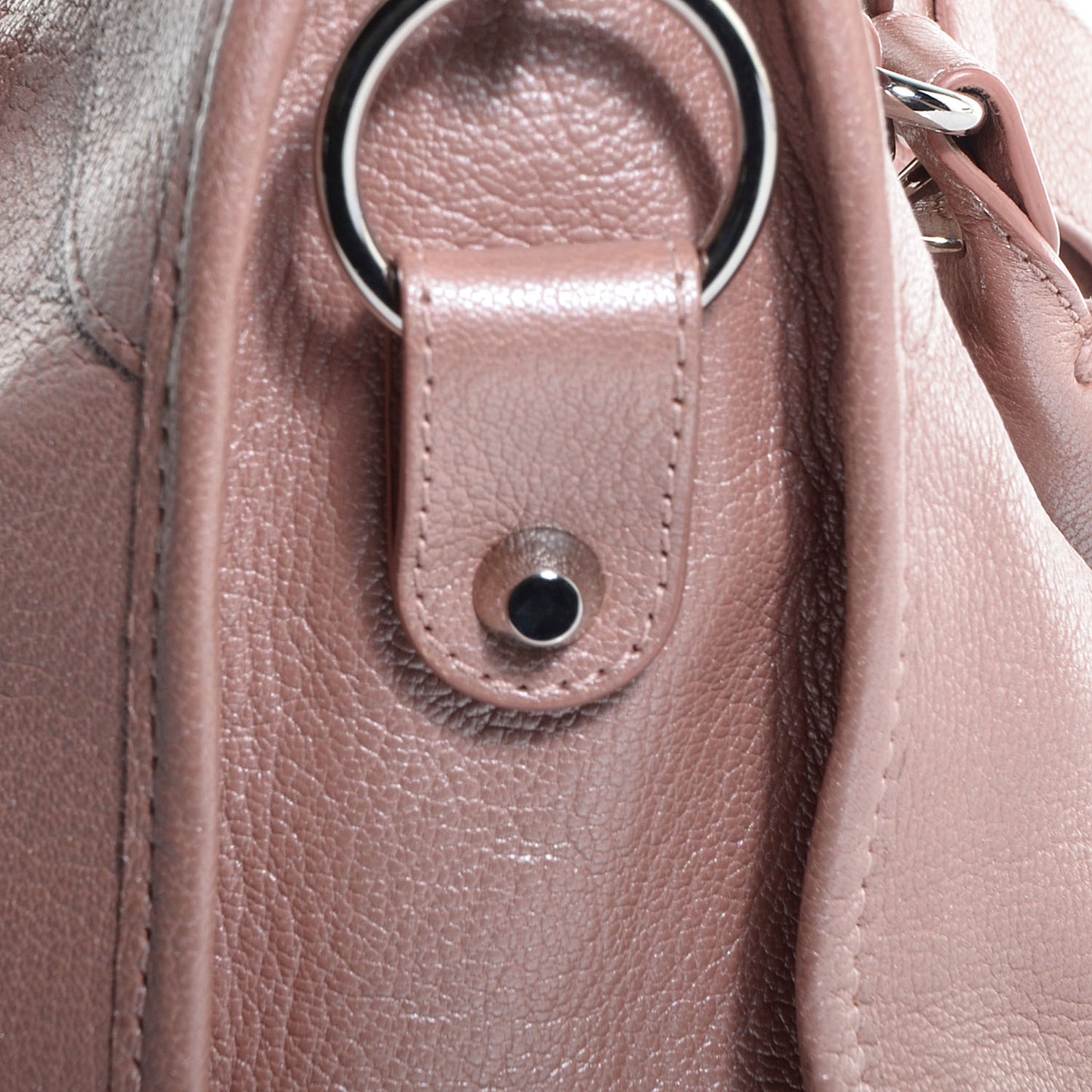 Pearlescent Goatskin Classic Palladium Hardware City Rose Rose Light