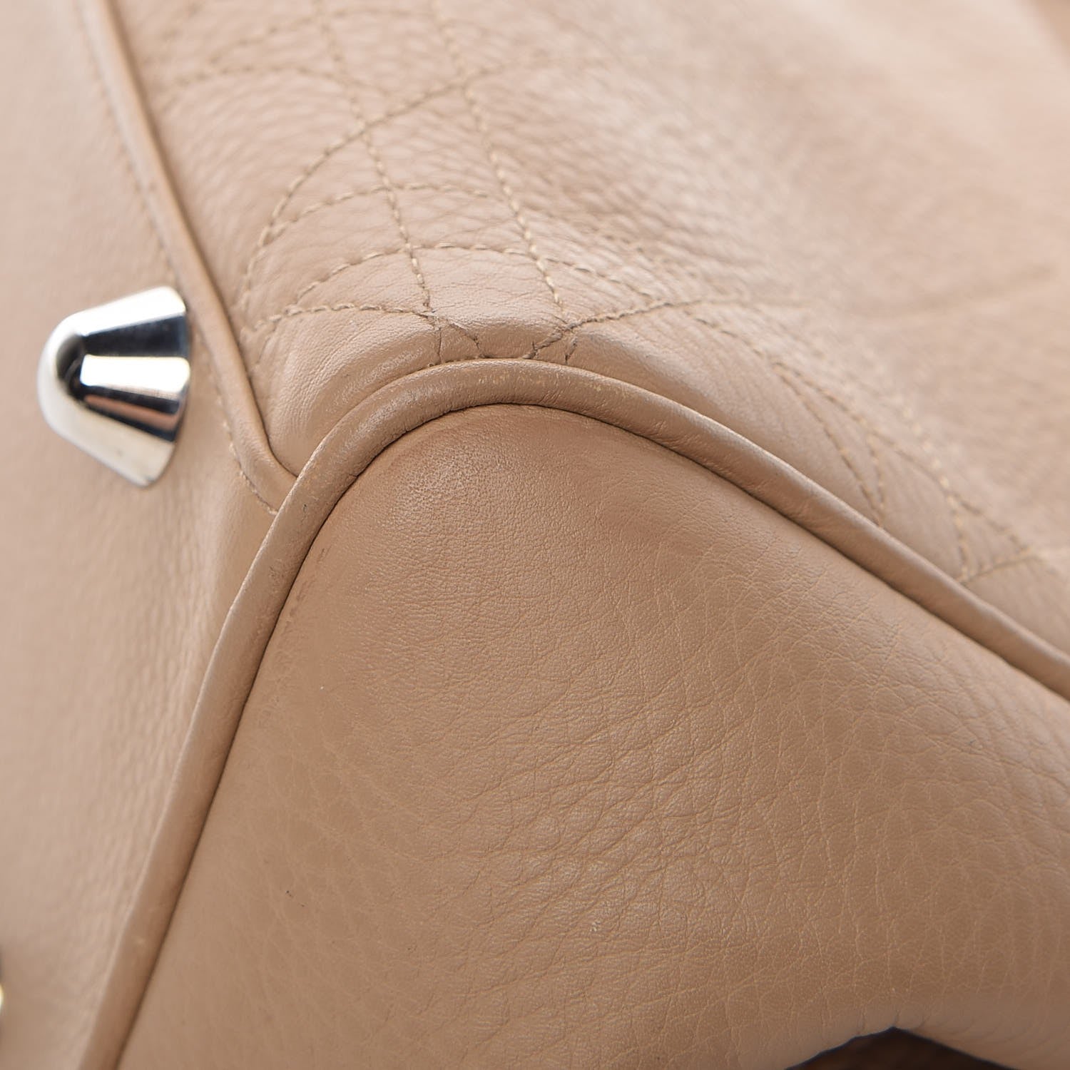 Christian Dior Calfskin Cannage Shoulder Bag Camel 14 of 14