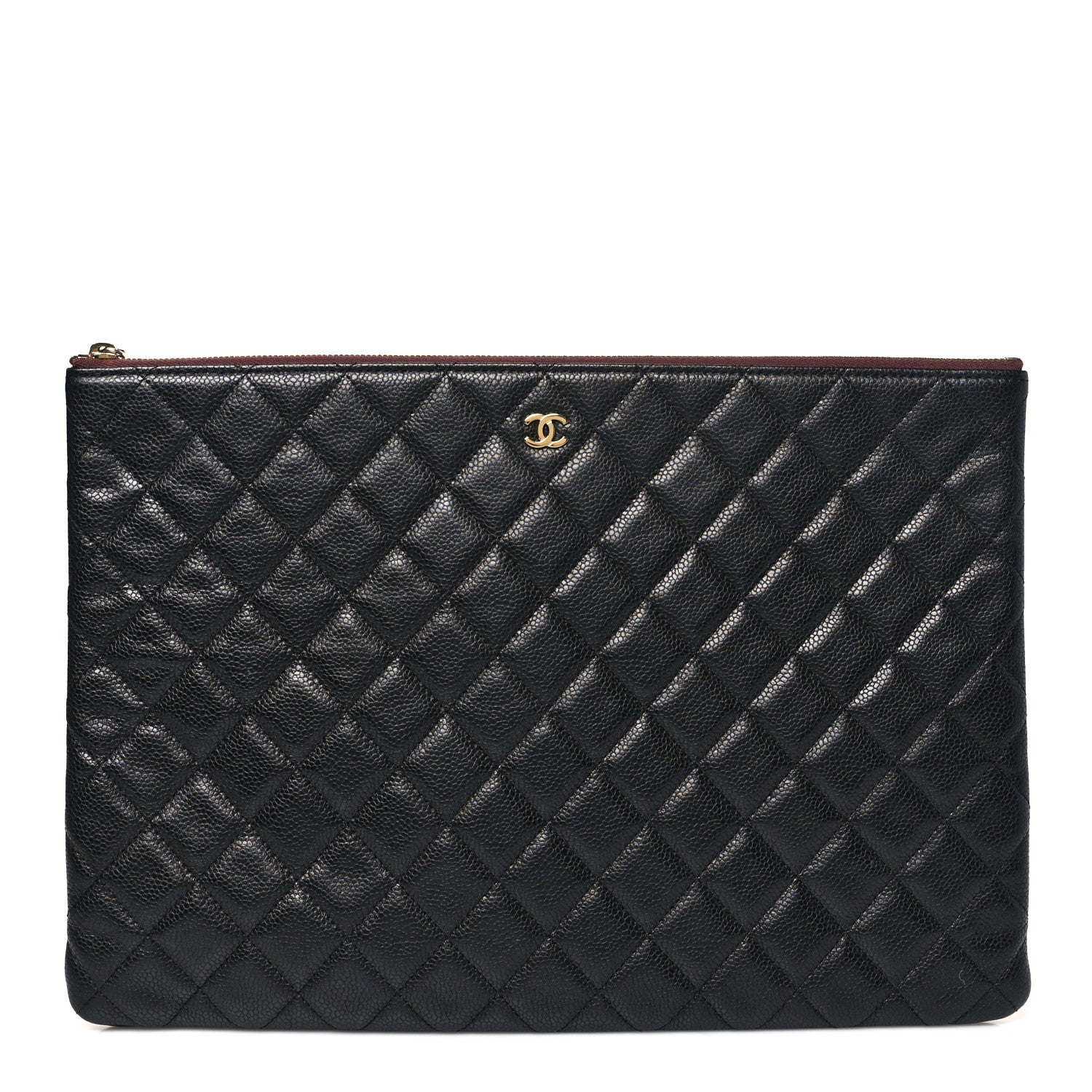 Chanel Caviar Quilted Large Cosmetic Case Black 1 of 8
