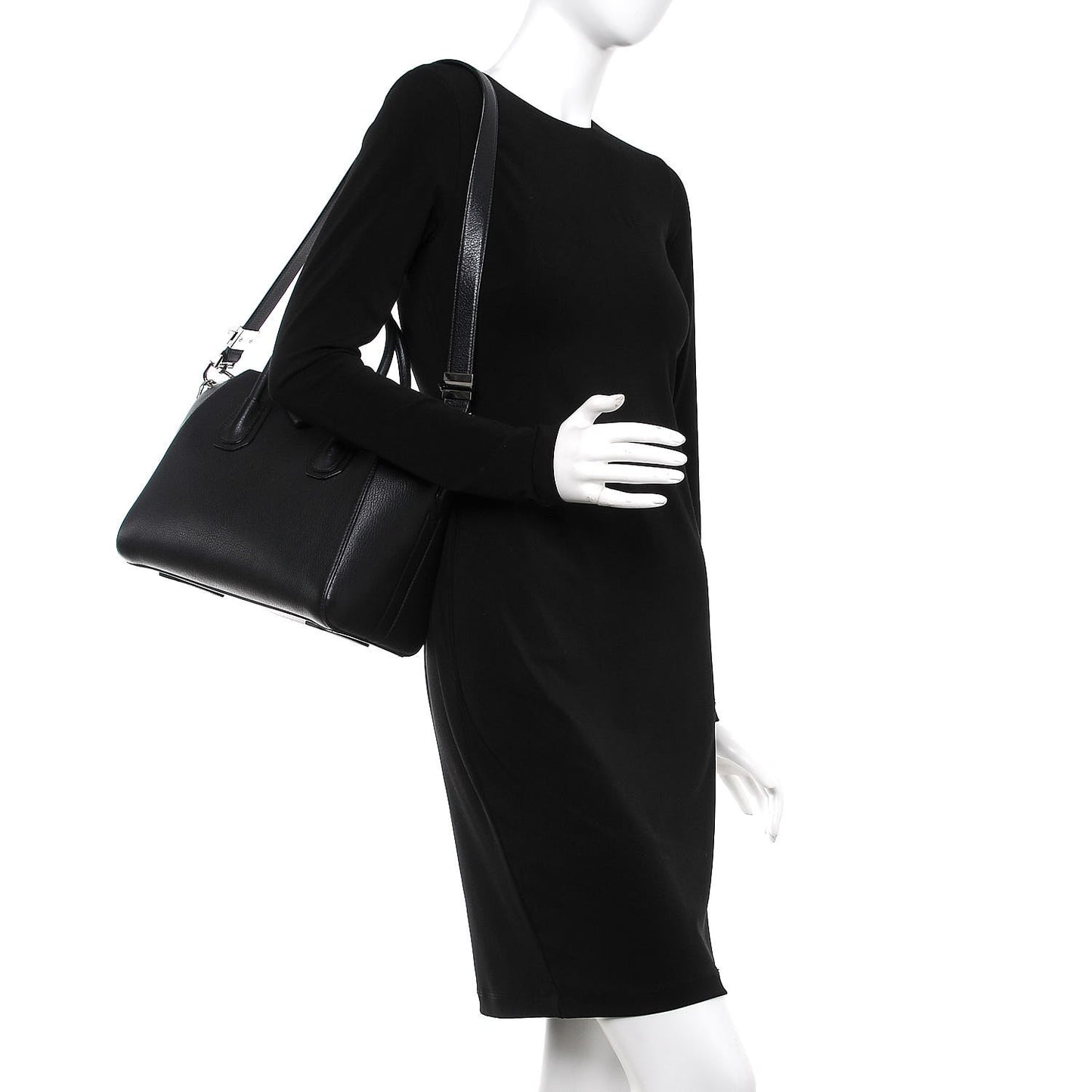 Sugar Goatskin Small Antigona Black
