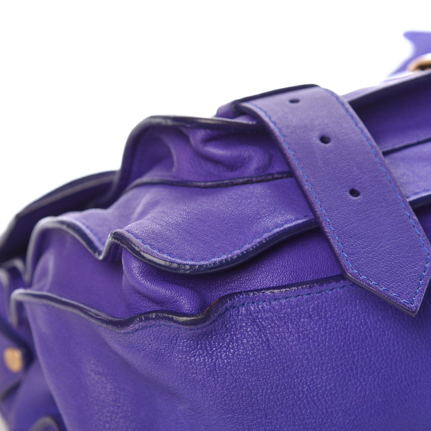 Lambskin Medium PS1 Satchel Purple Rain