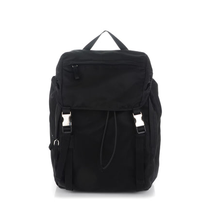 Prada Nylon Montagna Double Buckle Backpack Black 1 of 7