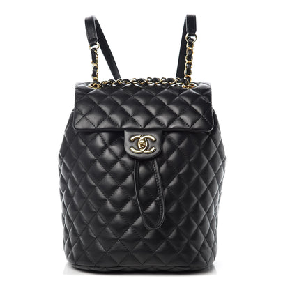 Chanel Calfskin Quilted Small Urban Spirit Backpack Black 1 of 10