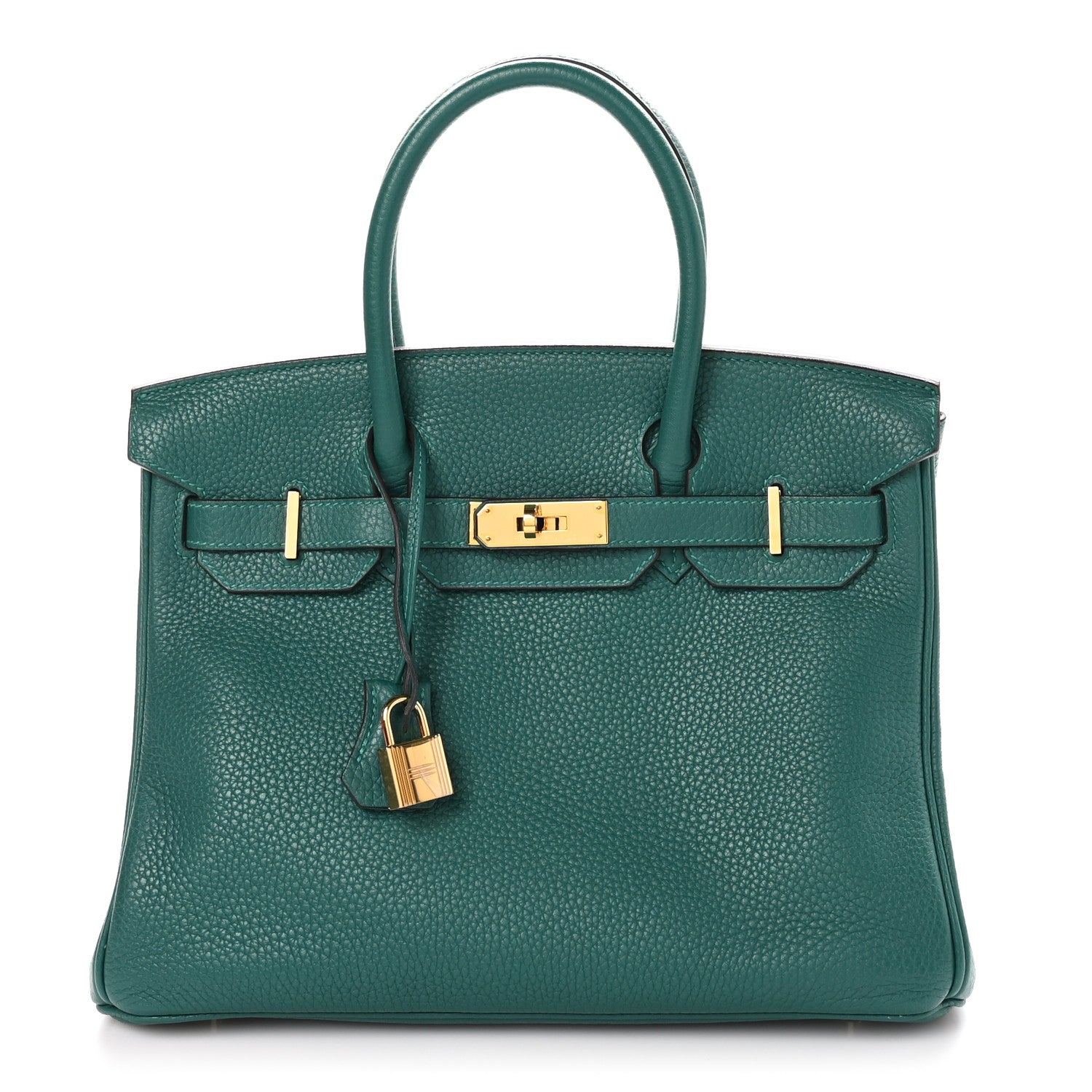 Hermes Taurillon Clemence Birkin 30 Malachite 1 of 12