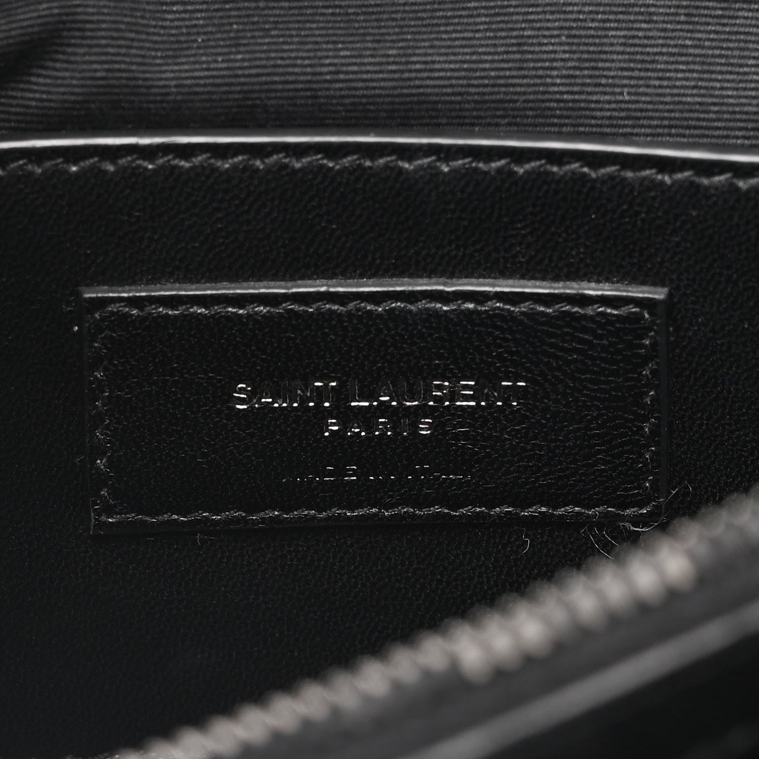Saint Laurent Sheepskin Matelasse Chevron Monogram Monochrome Medium College Bag Black 6 of 10
