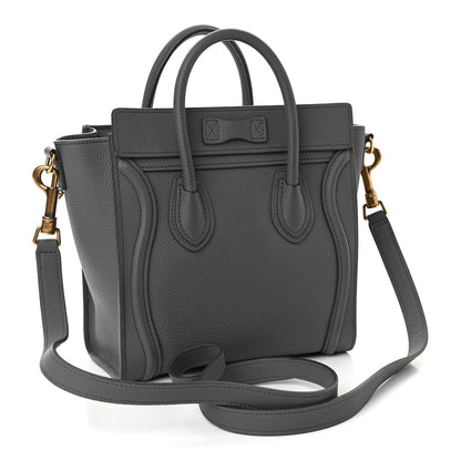 Celine Baby Drummed Calfskin Nano Luggage Kohl 3 of 11