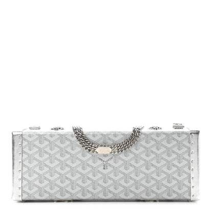 Goyard Goyardine Saint Honore Clutch Silver 1 of 8
