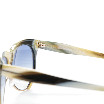 Tom Ford Leona Sunglasses TF365 Beige Horn 5 of 5