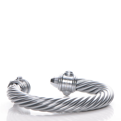 David Yurman Aluminum 10mm Cable Bracelet Silver 3 of 5