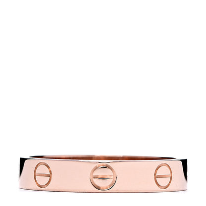 Cartier 18K Pink Gold 3.5mm LOVE Wedding Band Ring 54 6.75 3 of 5