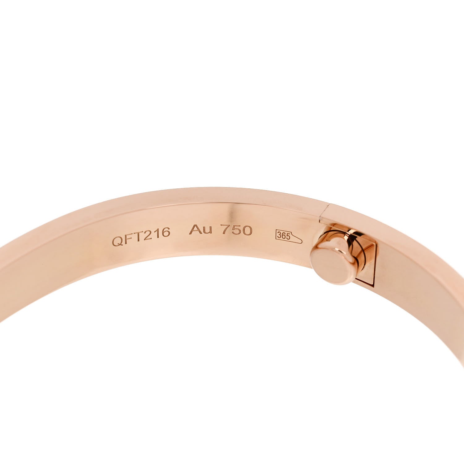 Cartier 18K Pink Gold LOVE Bracelet 17 7 of 9