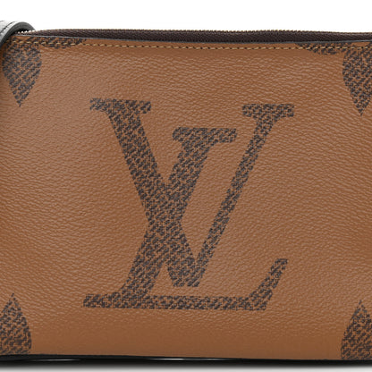 Louis Vuitton Reverse Monogram Giant Double Zip Pochette 8 of 10