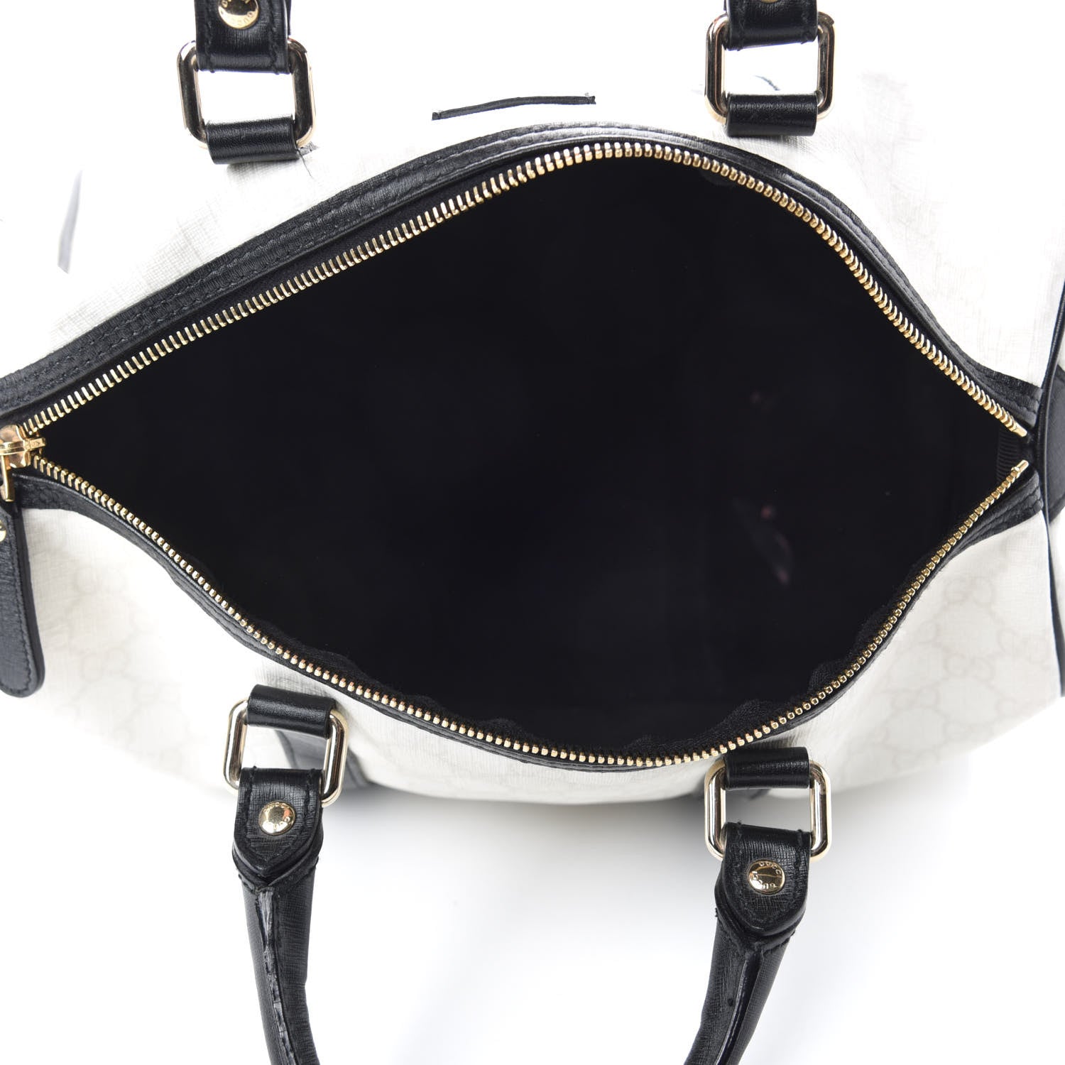 Gucci GG Plus Monogram Medium Joy Boston White Black 5 of 17
